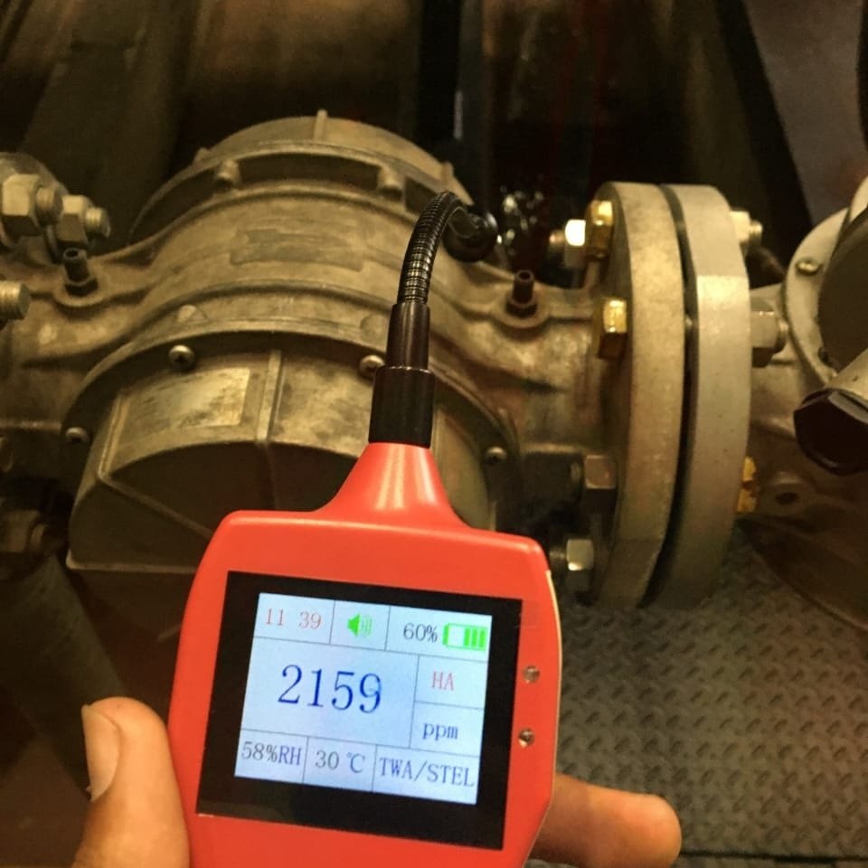 Verificação de vazamento em tubulação de gás NR-13.