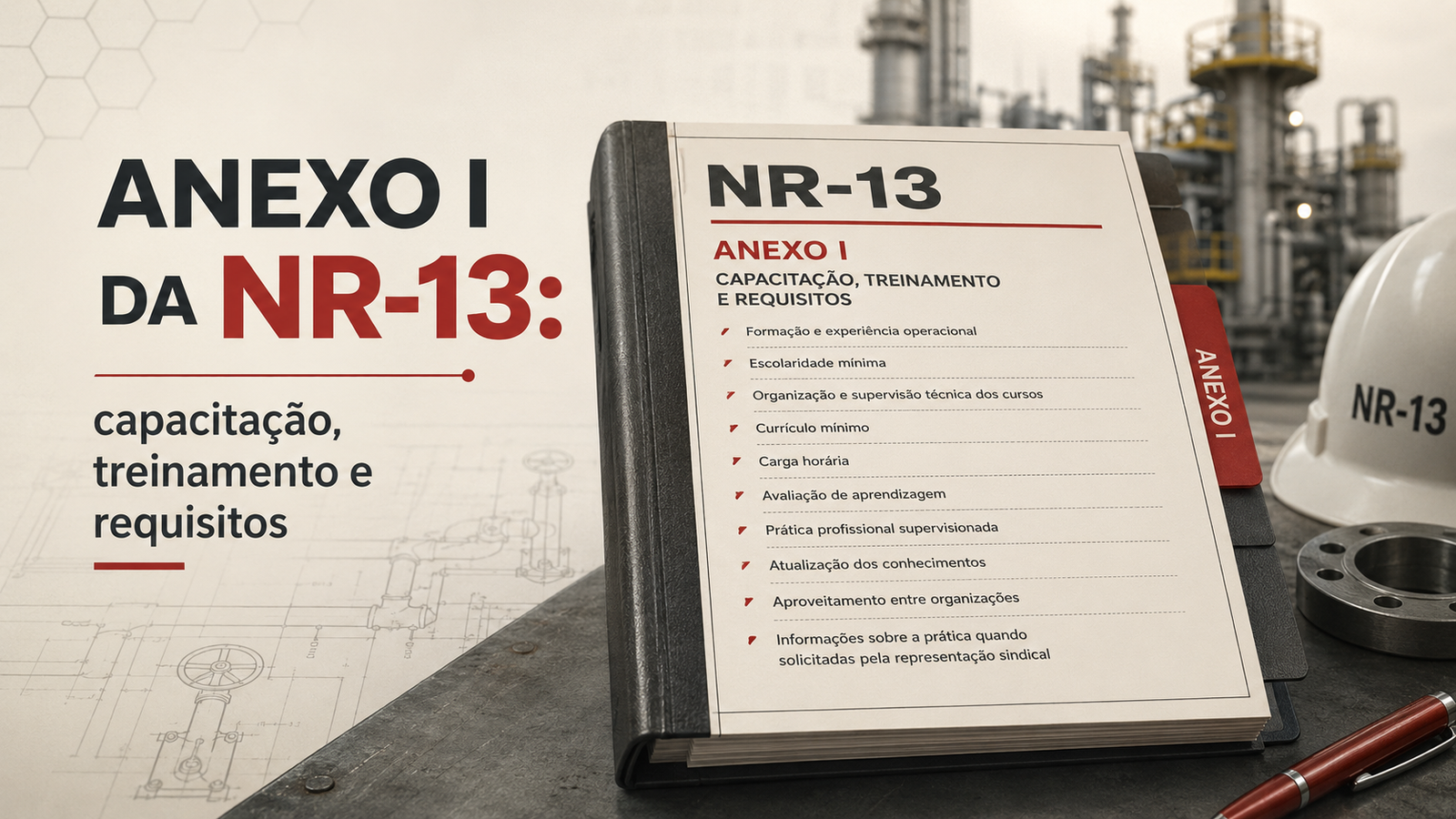 Anexo I da NR-13: capacitação, treinamento e requisitos