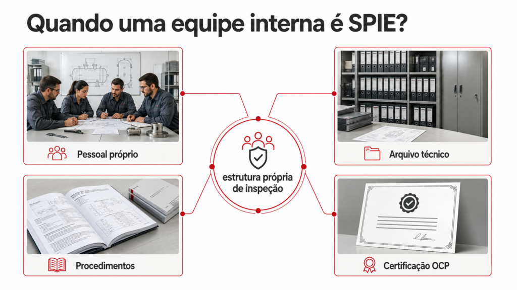 Diagrama com pessoal, PLH, arquivo, procedimentos, aparelhagem e programação ligados à estrutura SPIE.